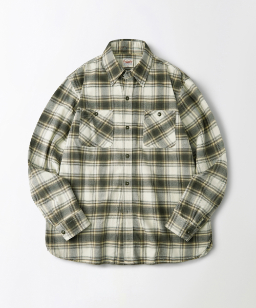 OUTSTANDING(アウトスタンディング)の「VINTAGE CHECK WORK SHIRT_GREEN CHECK(シャツ/ブラウス・メンズ・その他・SMALL/MEDIUM/LARGE)」の1枚目の写真