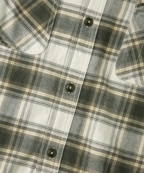 OUTSTANDING(アウトスタンディング)の「VINTAGE CHECK WORK SHIRT_GREEN CHECK(シャツ/ブラウス・メンズ・その他・SMALL/MEDIUM/LARGE)」の4枚目の写真