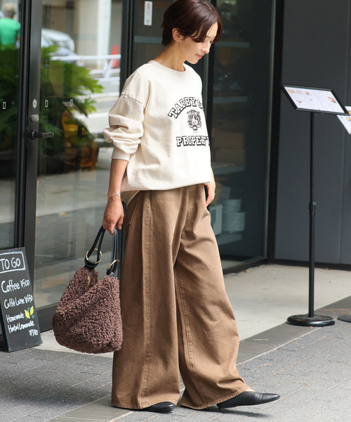 MIXTA(ミクスタ)の「別注【MIXTA/ミクスタ】*RELUME C/N SWEAT(スウェット・レディース・アイボリー/レッド/ブルー系その他/ブラック系その他・LARGE)」の7枚目の写真