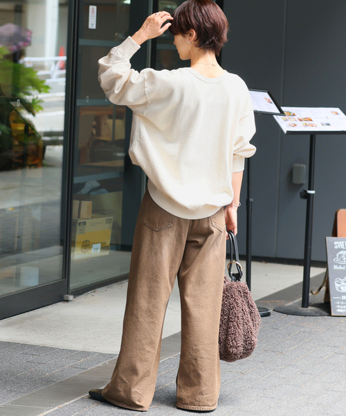MIXTA(ミクスタ)の「別注【MIXTA/ミクスタ】*RELUME C/N SWEAT(スウェット・レディース・アイボリー/レッド/ブルー系その他/ブラック系その他・LARGE)」の8枚目の写真