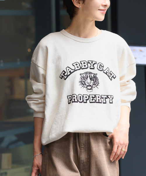 MIXTA(ミクスタ)の「別注【MIXTA/ミクスタ】*RELUME C/N SWEAT(スウェット・レディース・アイボリー/レッド/ブルー系その他/ブラック系その他・LARGE)」の9枚目の写真