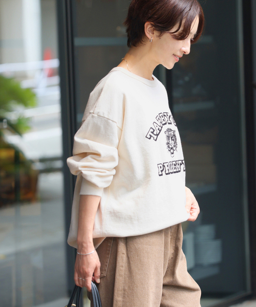 MIXTA(ミクスタ)の「別注【MIXTA/ミクスタ】*RELUME C/N SWEAT(スウェット・レディース・アイボリー/レッド/ブルー系その他/ブラック系その他・LARGE)」の10枚目の写真