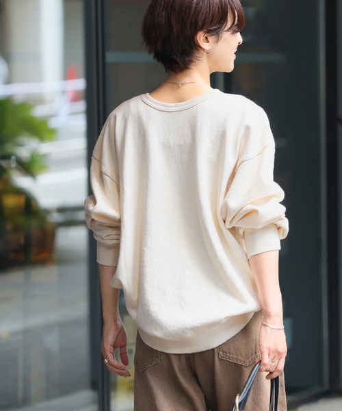 MIXTA(ミクスタ)の「別注【MIXTA/ミクスタ】*RELUME C/N SWEAT(スウェット・レディース・アイボリー/レッド/ブルー系その他/ブラック系その他・LARGE)」の11枚目の写真