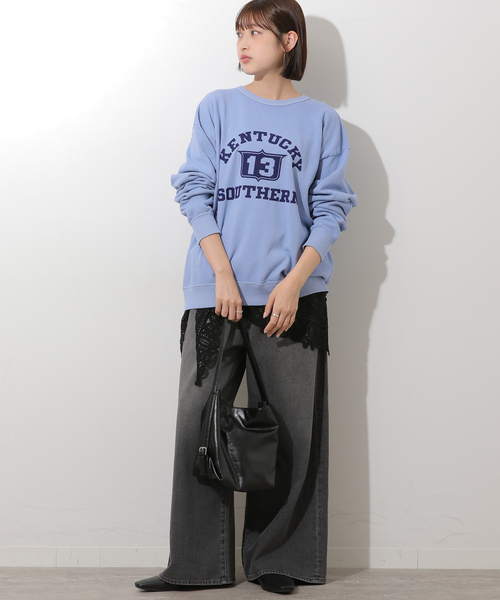 MIXTA(ミクスタ)の「別注【MIXTA/ミクスタ】*RELUME C/N SWEAT(スウェット・レディース・アイボリー/レッド/ブルー系その他/ブラック系その他・LARGE)」の12枚目の写真
