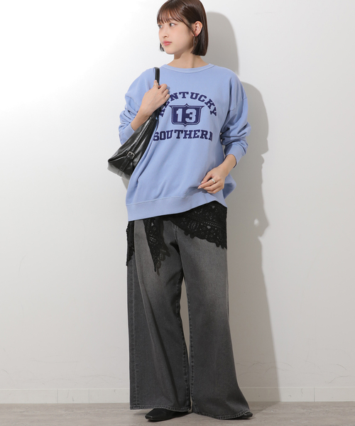 MIXTA(ミクスタ)の「別注【MIXTA/ミクスタ】*RELUME C/N SWEAT(スウェット・レディース・アイボリー/レッド/ブルー系その他/ブラック系その他・LARGE)」の13枚目の写真