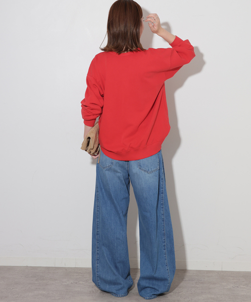 MIXTA(ミクスタ)の「別注【MIXTA/ミクスタ】*RELUME C/N SWEAT(スウェット・レディース・アイボリー/レッド/ブルー系その他/ブラック系その他・LARGE)」の21枚目の写真