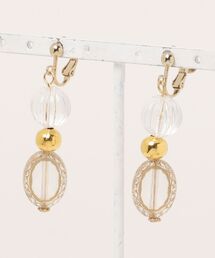 【よひらのはな】アクリルビーズのイヤリング