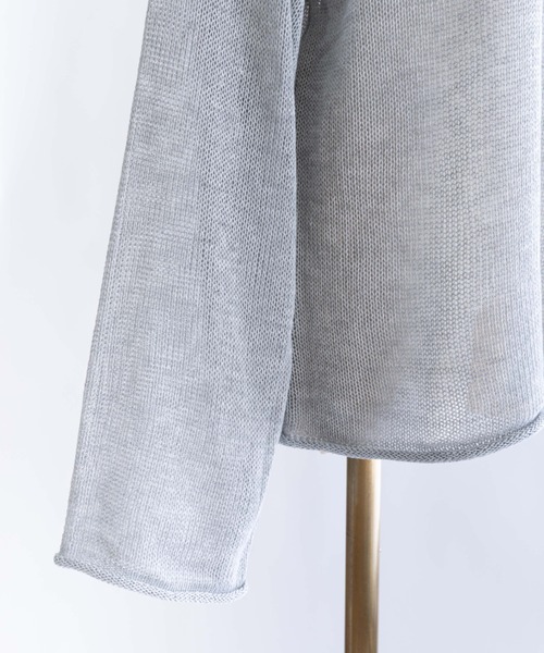 EN NEUME(エンノイム)の「Boat Neck Knit(ニット/セーター・レディース・ブラック/グレー/オフホワイト・FREE)」の7枚目の写真
