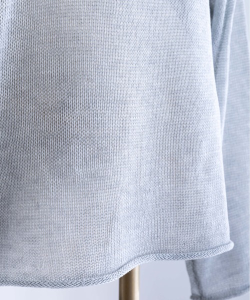 EN NEUME(エンノイム)の「Boat Neck Knit(ニット/セーター・レディース・ブラック/グレー/オフホワイト・FREE)」の5枚目の写真