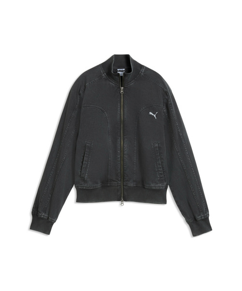 PUMA(プーマ)の「PUMA プーマ ウィメンズ フューチャー プーマ アーカイブ ウォッシュド ツ(ブルゾン・レディース・ブラック/ライトブルー・X-LARGE/SMALL/MEDIUM/LARGE)」の6枚目の写真