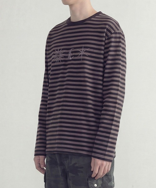 SAINTPAIN(セイントペイン)の「SAINTPAIN/フォーチュンボーダーロングスリーブ(Tシャツ/カットソー・レディース・ブラック/ブルー・LARGE/MEDIUM)」の7枚目の写真