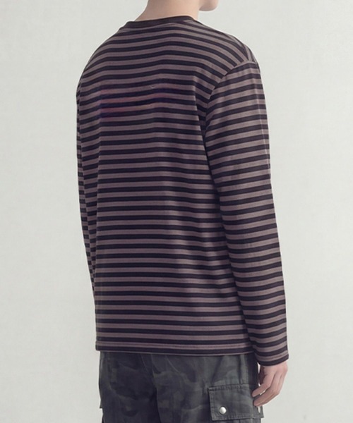 SAINTPAIN(セイントペイン)の「SAINTPAIN/フォーチュンボーダーロングスリーブ(Tシャツ/カットソー・レディース・ブラック/ブルー・LARGE/MEDIUM)」の8枚目の写真
