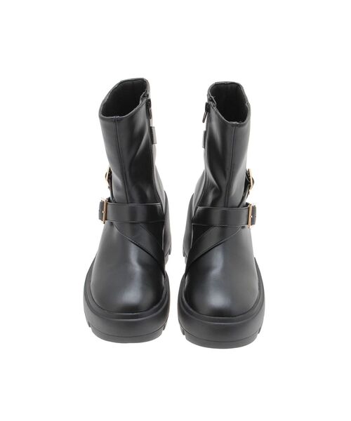 RESEXXY(リゼクシー)の「ベルトデザインショートブーツ(ブーツ・レディース・ブラウン/ブラック・SMALL/MEDIUM/LARGE)」の9枚目の写真
