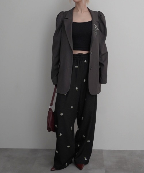 Rashik(ラシク)の「【Rashik】パワショルバックスリットジャケット(テーラードジャケット・レディース・カーキ/チャコール・FREE)」の16枚目の写真