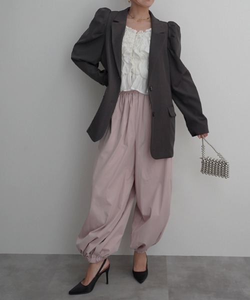 Rashik(ラシク)の「【Rashik】パワショルバックスリットジャケット(テーラードジャケット・レディース・カーキ/チャコール・FREE)」の18枚目の写真