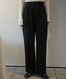 CLANE BASIC TUCK PANTS