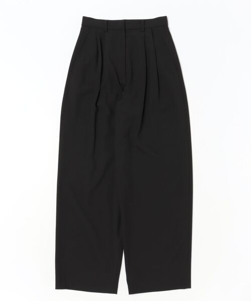 CLANE（クラネ）の「CLANE BASIC TUCK PANTS（その他パンツ・レディース・ブラック・1/2/0）」の3枚目の写真