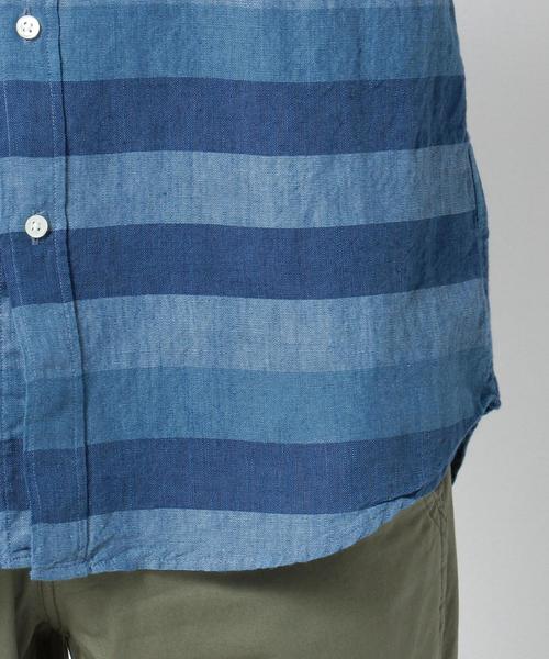 SHIPS（シップス）の「SC: SHIPS（シップス） "Shuttle notes" インディゴ コットン/リネン ナロー シャツ（シャツ/ブラウス・メンズ・ホワイト/ブルー/ネイビー/その他・SMALL/MEDIUM/LARGE/X-LARGE）」の15枚目の写真