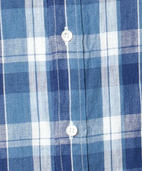 SHIPS（シップス）の「SC: SHIPS（シップス） "Shuttle notes" インディゴ コットン/リネン ナロー シャツ（シャツ/ブラウス・メンズ・ホワイト/ブルー/ネイビー/その他・SMALL/MEDIUM/LARGE/X-LARGE）」の12枚目の写真