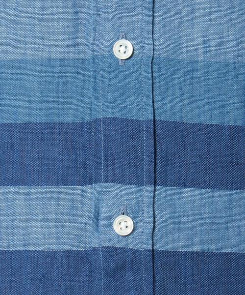 SHIPS（シップス）の「SC: SHIPS（シップス） "Shuttle notes" インディゴ コットン/リネン ナロー シャツ（シャツ/ブラウス・メンズ・ホワイト/ブルー/ネイビー/その他・SMALL/MEDIUM/LARGE/X-LARGE）」の14枚目の写真