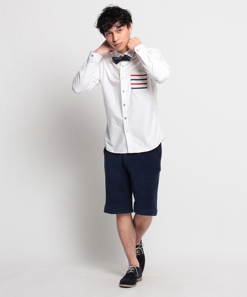 THE SHOP TK (ザ ショップ ティーケー )の「バスクポケ付オックスシャツ(シャツ/ブラウス・メンズ・ホワイト/ピンク/ホワイト系1/ブルー・04/02/03)」の7枚目の写真