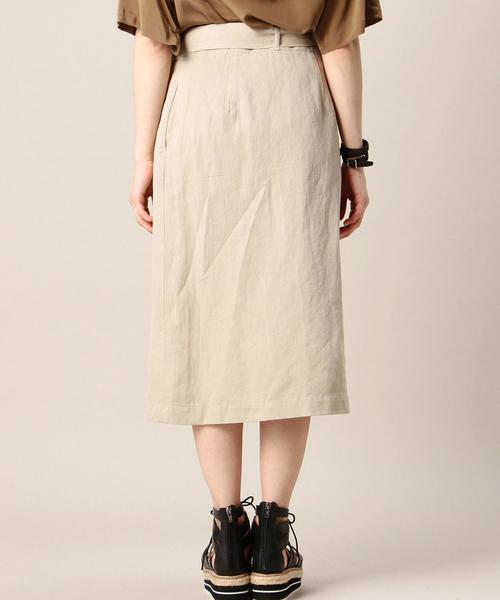 BEAUTY&YOUTH UNITED ARROWS（ビューティーアンドユースユナイテッドアローズ）の「BY ツイルラップスリットタイトスカート ◆（スカート・レディース・ベージュ/ブラウン・SMALL/MEDIUM）」の3枚目の写真