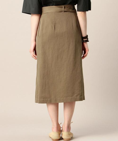 BEAUTY&YOUTH UNITED ARROWS（ビューティーアンドユースユナイテッドアローズ）の「BY ツイルラップスリットタイトスカート ◆（スカート・レディース・ベージュ/ブラウン・SMALL/MEDIUM）」の12枚目の写真