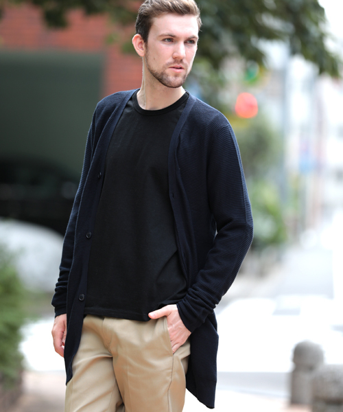 M2squared（エムツースクエアード）の「【M2SQUARED】Rahben long CD/ラーベンロングカーディガン（カーディガン/ボレロ・メンズ・ネイビー/カーキ・MEDIUM/LARGE）」の18枚目の写真