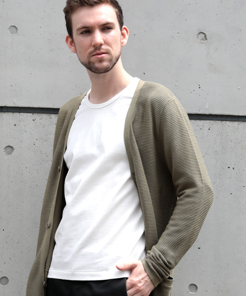 M2squared（エムツースクエアード）の「【M2SQUARED】Rahben long CD/ラーベンロングカーディガン（カーディガン/ボレロ・メンズ・ネイビー/カーキ・MEDIUM/LARGE）」の15枚目の写真