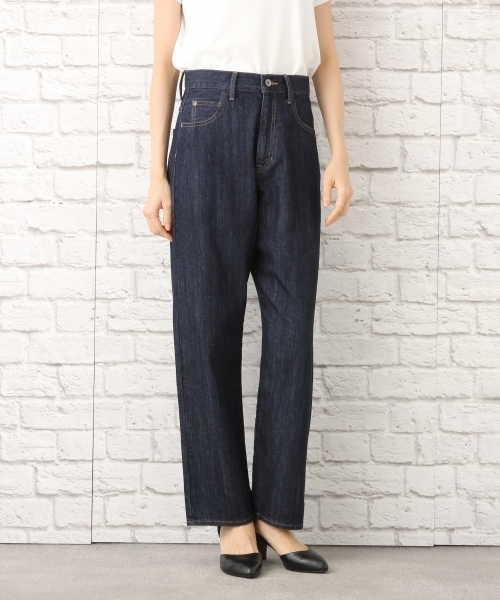 LEPSIM(レプシィム)の「ハイライズストレートデニムパンツ 725479(デニムパンツ・レディース・ライトブルー/ブルー/ワンウォッシュ・LARGE/MEDIUM)」の3枚目の写真