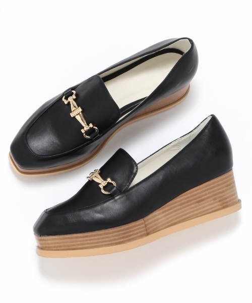 HARE（ハレ）の「ビットローファー(HARE)（ローファー・レディース・ブラック/ブラウン系その他・MEDIUM/LARGE）」の2枚目の写真