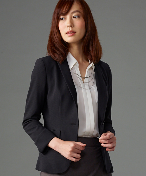 M F Editorial エムエフエディトリアル の エムエフエディトリアルレディース M F Editorial Women ストレッチ千鳥スリム１ ボタンセットアップジャケット セットアップパンツ スカート有 スーツジャケット Wear