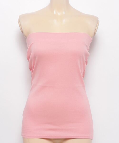 Pierrot（ピエロ）の「カラーバリエ豊富ベアトップ 4サイズ展開 シンプル ベアトップ チューブトップ（その他アンダーウェア/インナー・レディース・ピンク系その他/イエロー系その他/ブラウン/コーラルピンク/モカ/ベージュ/ミント/ブルー系その他/パープル/ラベンダー/オレンジ/杢グレー/イエロー系その他2/ライトベージュ/カーキ/レッド/オフホワイト/ネイビー/ブラック/チェリーピンク/チャコール・S/M/L/LL/3L）」の17枚目の写真