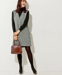 美品✨ユナイテッドアローズ　スコットランドウール　ツイード　スリーピース　L UNITED ARROWS ユナイテッドアローズ ライトツイードノーカラー