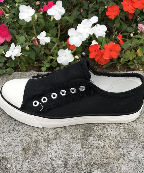 coen（コーエン）の「【『LEE』11月号掲載・2017FW新色登場・人気復刻カラー・追加生産】キャンバススリッポン（スニーカー）（スリッポン・レディース・ネイビー/オリーブ/グレー/ホワイト/ライトブルー/ブラック/グレー系その他/マスタード・LARGE/X-LARGE/MEDIUM/SMALL）」の18枚目の写真