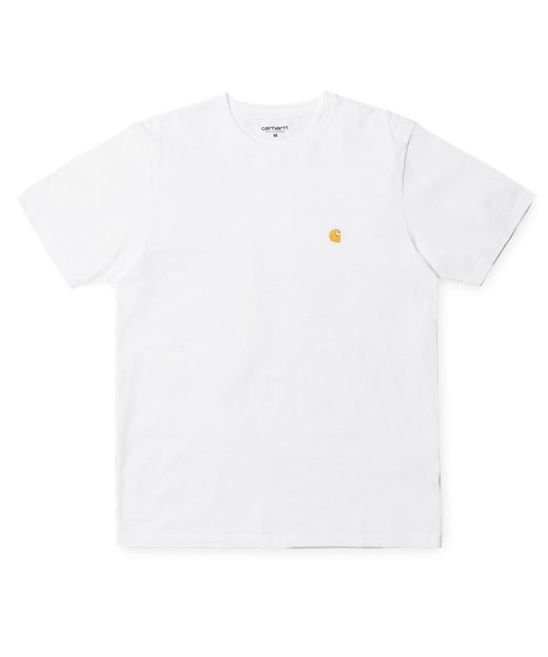 Carhartt WIP（カーハートダブリューアイピー）の「S/S CHASE T-SHIRT（Tシャツ/カットソー・メンズ・アッシュグレー/ブルー/ブラック/ホワイト/ダークグリーン/ヘザーグレー/レッド/グリーン/ダークネイビー/ブラウン・SMALL/MEDIUM/LARGE/X-LARGE/X-SMALL）」の2枚目の写真
