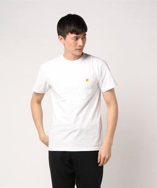 Carhartt WIP（カーハートダブリューアイピー）の「S/S CHASE T-SHIRT（Tシャツ/カットソー・メンズ・アッシュグレー/ブルー/ブラック/ホワイト/ダークグリーン/ヘザーグレー/レッド/グリーン/ダークネイビー/ブラウン・SMALL/MEDIUM/LARGE/X-LARGE/X-SMALL）」の18枚目の写真