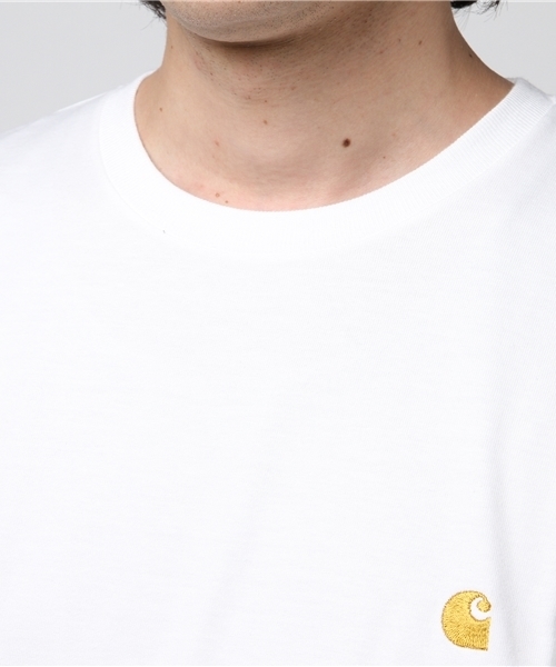 Carhartt WIP（カーハートダブリューアイピー）の「S/S CHASE T-SHIRT（Tシャツ/カットソー・メンズ・アッシュグレー/ブルー/ブラック/ホワイト/ダークグリーン/ヘザーグレー/レッド/グリーン/ダークネイビー/ブラウン・SMALL/MEDIUM/LARGE/X-LARGE/X-SMALL）」の13枚目の写真