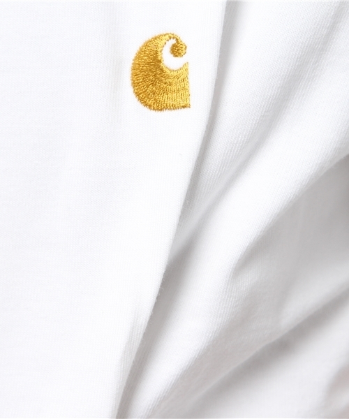 Carhartt WIP（カーハートダブリューアイピー）の「S/S CHASE T-SHIRT（Tシャツ/カットソー・メンズ・アッシュグレー/ブルー/ブラック/ホワイト/ダークグリーン/ヘザーグレー/レッド/グリーン/ダークネイビー/ブラウン・SMALL/MEDIUM/LARGE/X-LARGE/X-SMALL）」の17枚目の写真