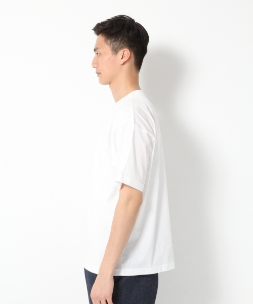 GLOBAL WORK（グローバルワーク）の「【吸水速乾】フハクコンビＢＩＧＴ/740898（Tシャツ/カットソー・メンズ・ホワイト/カーキ/ダークグレー/ブルー・MEDIUM/LARGE/X-LARGE/SMALL）」の6枚目の写真