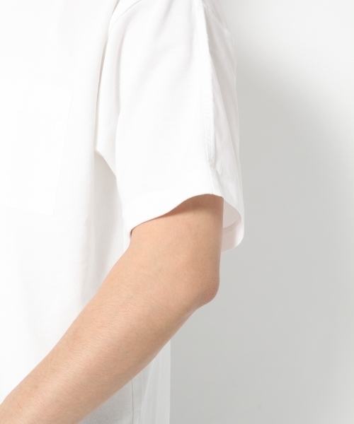 GLOBAL WORK（グローバルワーク）の「【吸水速乾】フハクコンビＢＩＧＴ/740898（Tシャツ/カットソー・メンズ・ホワイト/カーキ/ダークグレー/ブルー・MEDIUM/LARGE/X-LARGE/SMALL）」の12枚目の写真