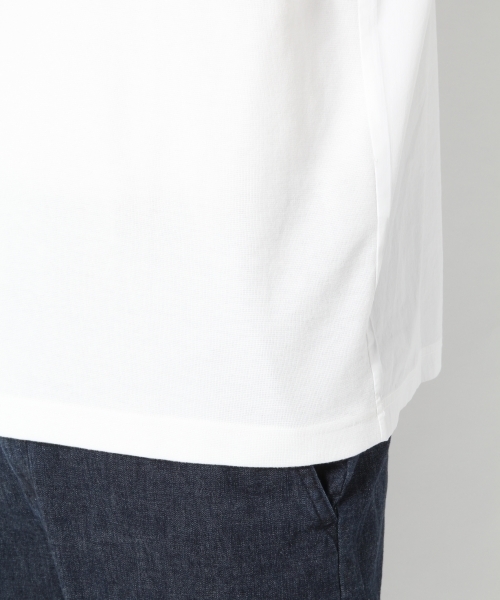GLOBAL WORK（グローバルワーク）の「【吸水速乾】フハクコンビＢＩＧＴ/740898（Tシャツ/カットソー・メンズ・ホワイト/カーキ/ダークグレー/ブルー・MEDIUM/LARGE/X-LARGE/SMALL）」の13枚目の写真