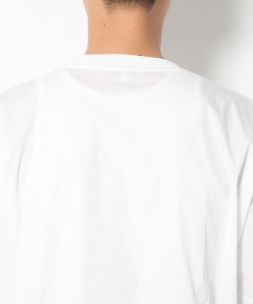 GLOBAL WORK（グローバルワーク）の「【吸水速乾】フハクコンビＢＩＧＴ/740898（Tシャツ/カットソー・メンズ・ホワイト/カーキ/ダークグレー/ブルー・MEDIUM/LARGE/X-LARGE/SMALL）」の14枚目の写真