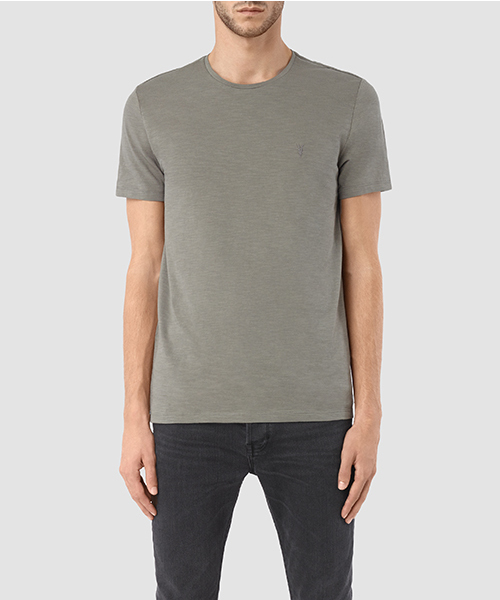 ALLSAINTS（オールセインツ）の「SOUL CREW（Tシャツ/カットソー・メンズ・グリーン/ブルー/グレー・MEDIUM/LARGE/X-SMALL/SMALL）」の2枚目の写真