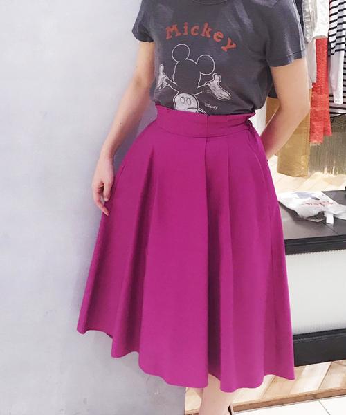 Jewel Changes（ジュエルチェンジズ）の「〓★JOCIT OX 2タック イレヘムスカート（スカート・レディース・パープル/レッド/ライトブルー・38/36）」の2枚目の写真