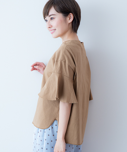 Banner Barrett（バナーバレット）の「BL JERSEY TOPS（Tシャツ/カットソー・レディース・ベージュ/ブラック/グリーン/オフホワイト・38）」の7枚目の写真