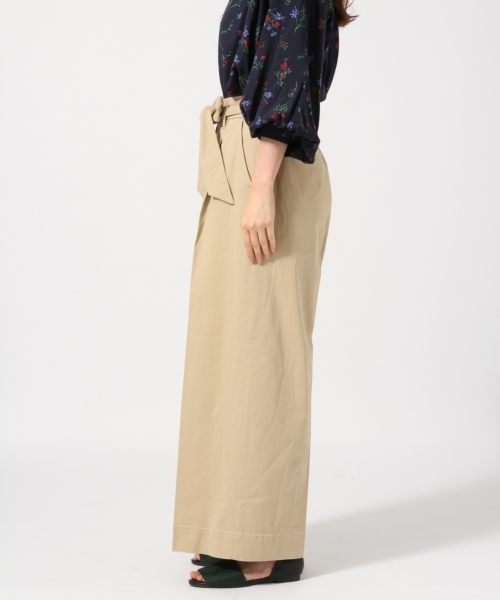 GLOBAL WORK（グローバルワーク）の「リボンチノワイドパンツ/764364（チノパンツ・レディース・ネイビー/ベージュ/ピンク/カーキ・LARGE/MEDIUM/SMALL）」の8枚目の写真