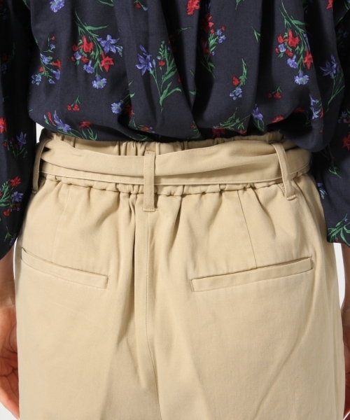GLOBAL WORK（グローバルワーク）の「リボンチノワイドパンツ/764364（チノパンツ・レディース・ネイビー/ベージュ/ピンク/カーキ・LARGE/MEDIUM/SMALL）」の13枚目の写真