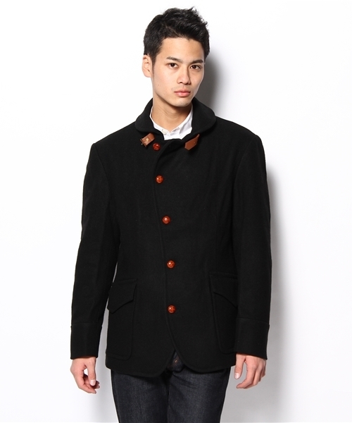 UNION STATION(ユニオンステーション)の「ショールカラーメルトンコート(ピーコート・メンズ・ブラック/グレー/ネイビー/ブラック系その他・MEDIUM/LARGE/LL)」の3枚目の写真