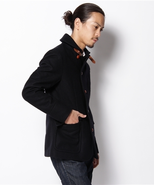 UNION STATION(ユニオンステーション)の「ショールカラーメルトンコート(ピーコート・メンズ・ブラック/グレー/ネイビー/ブラック系その他・MEDIUM/LARGE/LL)」の5枚目の写真